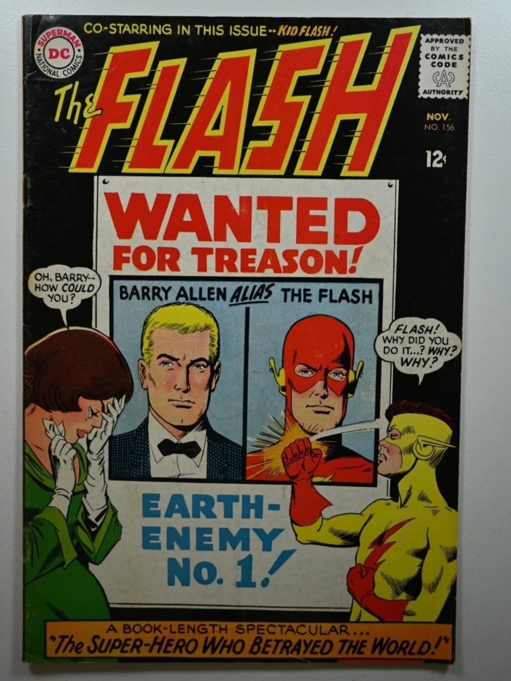 The Flash #156 (DC Comics November 1965) VG/FN condition